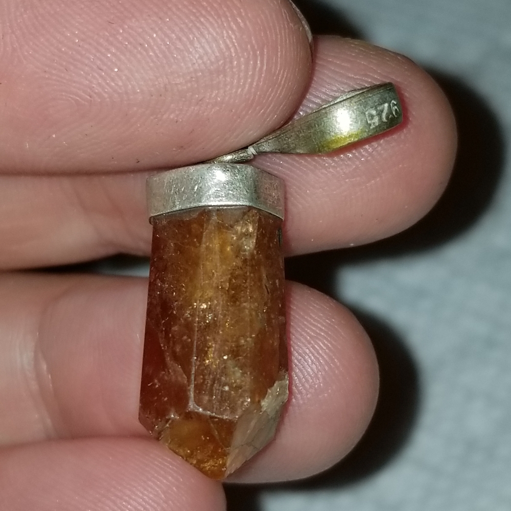 Small garnet necklace